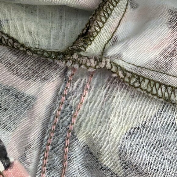 Lucky Brand Womens Size 8/29 NWT 2008 Y2K Black Floral Crop Cargo Utility Pants - Picture 8 of 11